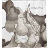 *'1979' Black & Whyte' ontwerp Douchegordijn (Voorkant)