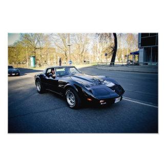 1979 Corvette Klassieke Sportscar Foto Afdruk