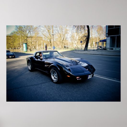 1979 Corvette Klassieke Sportscar Poster (Voorkant)