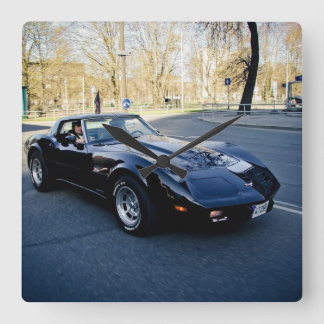 1979 Corvette Klassieke Sportscar Vierkante Klok