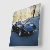 1979 Corvette Klassieke Sportscar Vierkante Klok (Hoek)