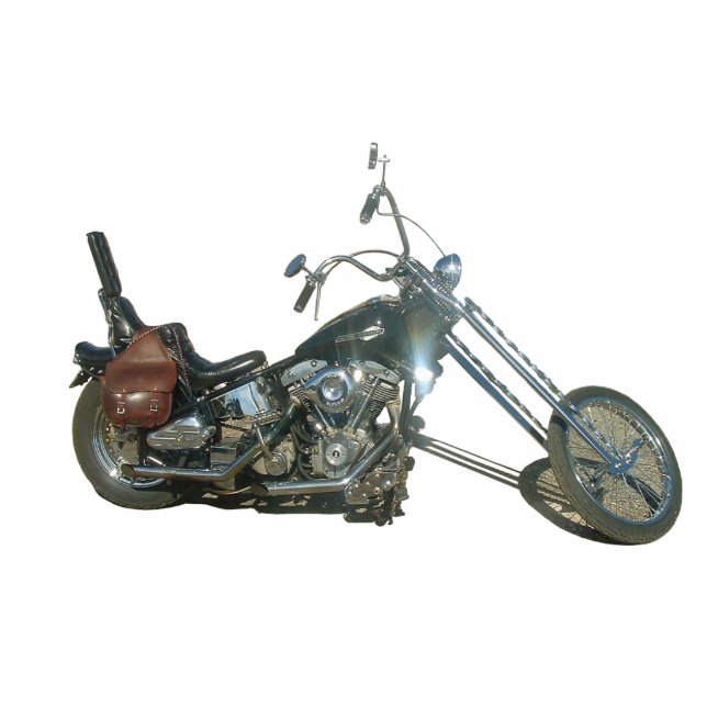 1979 Custom Shovelhead Chopper Photo Sculpture Staand Fotobeeldje (Voorkant)