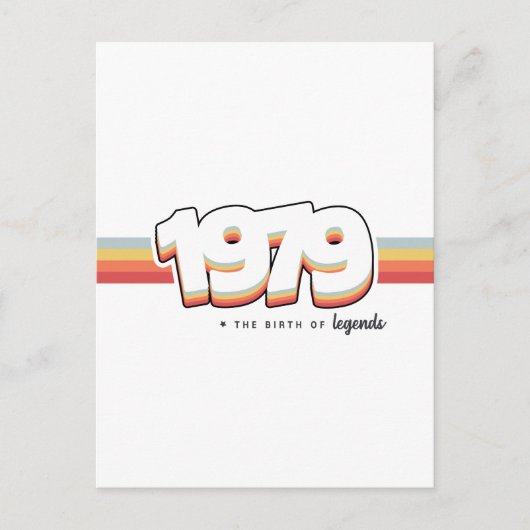 1979 De geboorte van legendes Briefkaart (Voorkant)