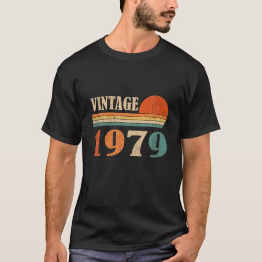  1979 Funny 43 jaar oude Kinder Mannen Vrouwen 43R T-shirt (Voorkant)