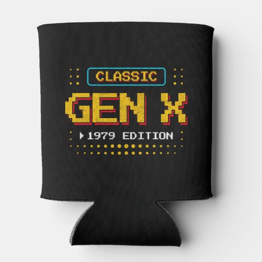 1979 Gen X Classic Retro Gamer Gaming Verjaardag Blikjeskoeler (Achterkant)