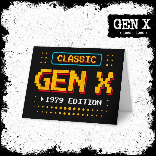 1979 Gen X Classic Retro Gamer Gaming Verjaardag Kaart