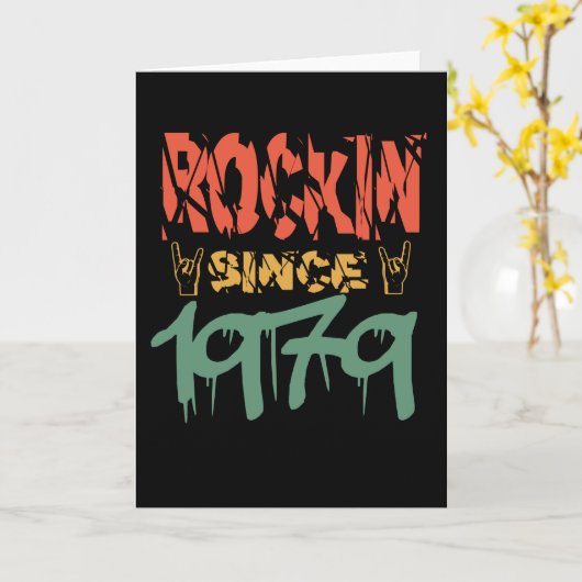 1979 Gezegde Rock Kaart (Gele Bloem)