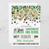 1979 High School College Reunion Uitnodiging (Voorkant / Achterkant)