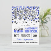 1979 High School College Reunion Uitnodiging (Staand voorkant)