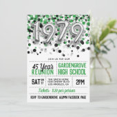 1979 High School College Reunion Uitnodiging (Staand voorkant)