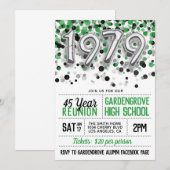 1979 High School College Reunion Uitnodiging (Voorkant / Achterkant)