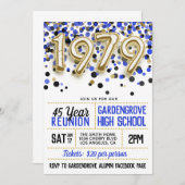 1979 High School College Reunion Uitnodiging (Voorkant / Achterkant)