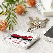 1979 Kerstmis Rode Corvette Sleutelhanger (Zijkant)