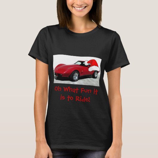 1979 Kerstrood corvette T-shirt (Voorkant)