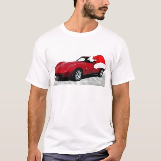 1979 Kerstrood corvette T-shirt (Voorkant)