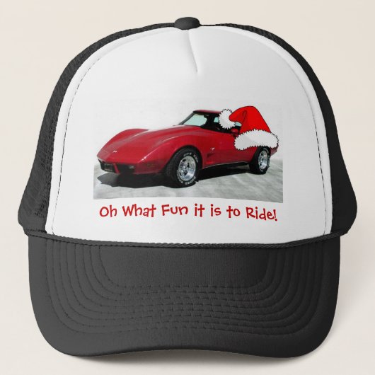 1979 Kerstrood corvette Trucker Pet (Voorkant)