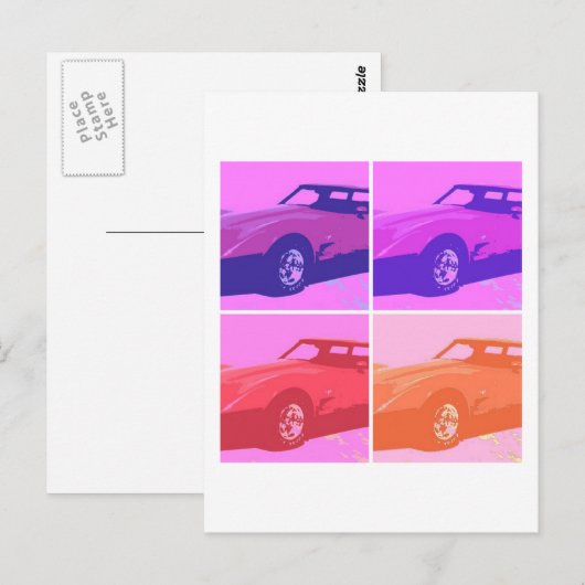 1979 Klassieke auto's Briefkaart (Voorkant / Achterkant)