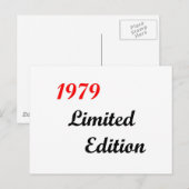 1979 Limited Edition Briefkaart (Voorkant / Achterkant)