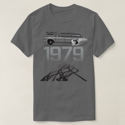 1979 Meerkleurige Wagon T-shirt (Design voorkant)