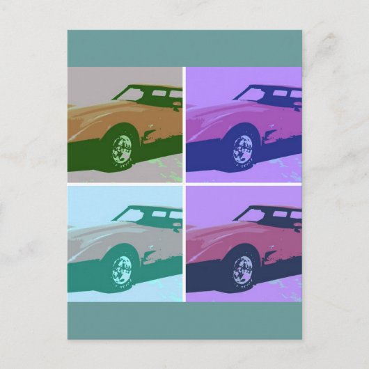 1979 Red Classic Car Briefkaart (Voorkant)