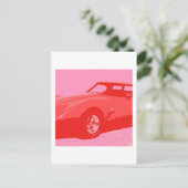 1979 Red Classic Car Briefkaart (Staand voorkant)