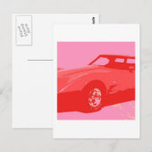 1979 Red Classic Car Briefkaart (Voorkant / Achterkant)