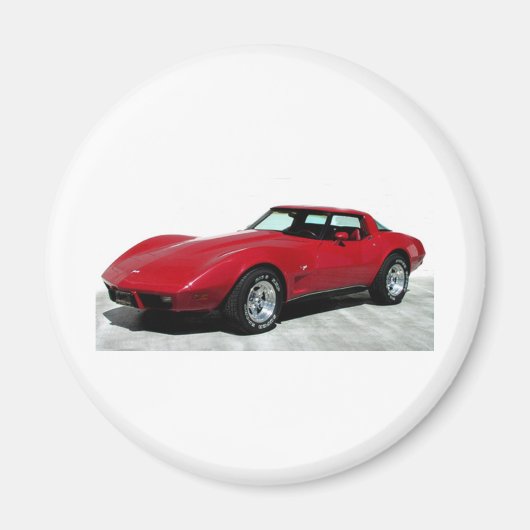 1979 Red Corvette Classic Magneet (Voorkant)