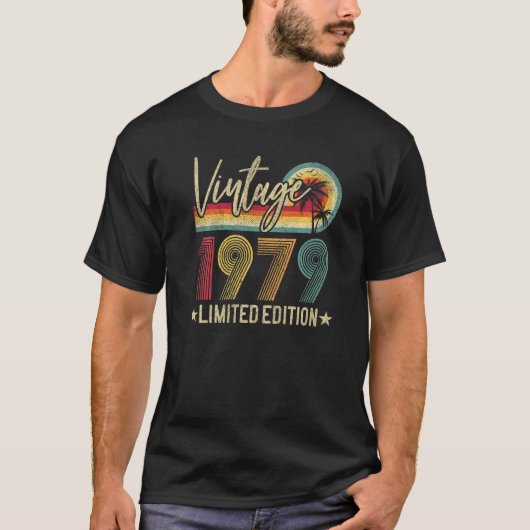 1979 Retro 43rd Birthday Retro T-shirt (Voorkant)
