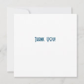  1979 Retro Stripe Sun Bedankkaart (Achterkant)