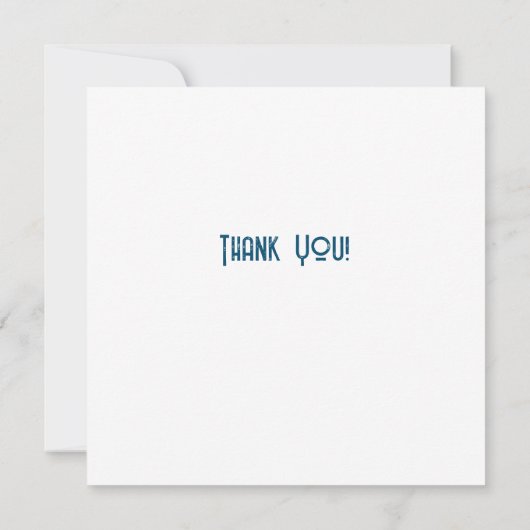 1979 Retro Stripe Sun Bedankkaart (Achterkant)