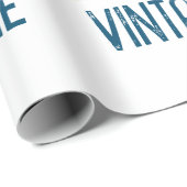  1979 Retro Stripe Sun Cadeaupapier (Rol Hoek)