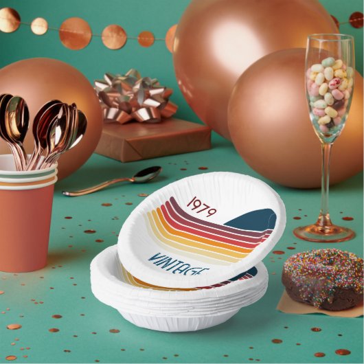  1979 Retro Stripe Sun Papieren Kommen (Multi)