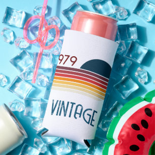 1979 Retro Stripe Sun Seltzer Blikjeskoeler