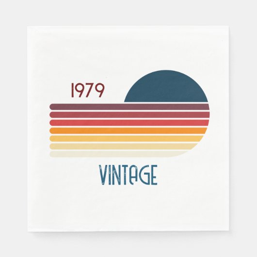  1979 Retro Stripe Sun Servet (Voorkant)