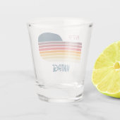  1979 Retro Stripe Sun Shot Glas (Achterkant)