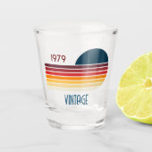  1979 Retro Stripe Sun Shot Glas (Voorkant)