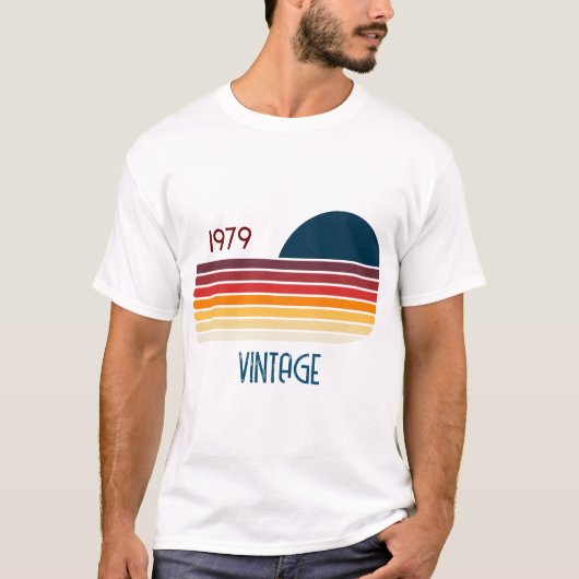  1979 Retro Stripe Sun T-shirt (Voorkant)