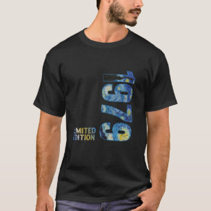 1979 Verjaardag Vincent Van Gogh Sterrennacht T-shirt
