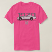 1979 zilvervet t-shirt (Design voorkant)