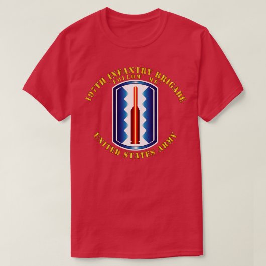 197th Infantry Brigade Volg mij T-shirt (Design voorkant)