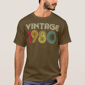 1980 41e verjaardag  Mannen met retro-cadeau vrouw T-shirt
