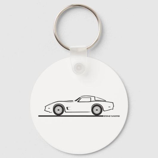 1980-82 Chevrolet Corvette Sleutelhanger (Voorkant)