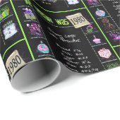 1980 Geboortejaar Trivia Cadeaupapier (Rol Hoek)