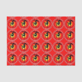 1980 Jaar van de Aap Tissuepapier