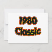 1980 Klassiek Kaart (Voorkant)