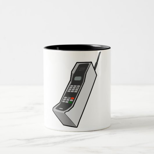 1980-mobiel tweekleurige koffiemok (Center)