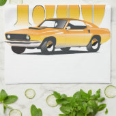 1980-oprolwagen theedoek (Gevouwen)