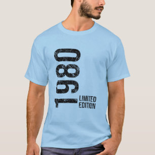 1980 Origineel Nu 46 Retro Verjaardagsenergie T-shirt