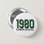1980 Origineel Ronde Button 5,7 Cm (Voorkant /achterkant)