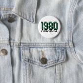 1980 Origineel Ronde Button 5,7 Cm (In situ)